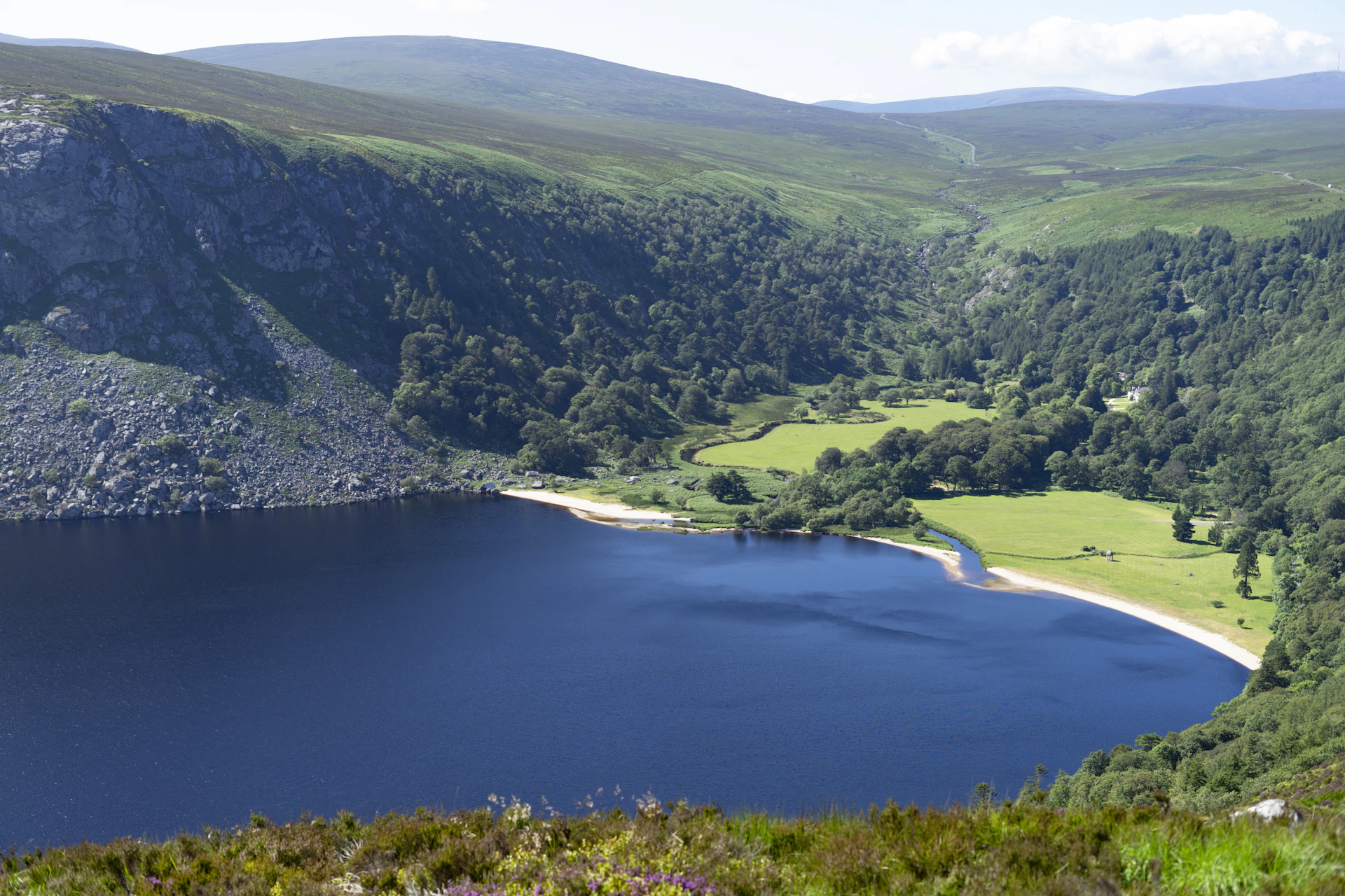 Lough Tay in the Wicklow Mountains, Ireland